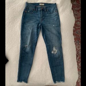 Madewell 9” High-Rise Skinny Jeans in Allegra Rip